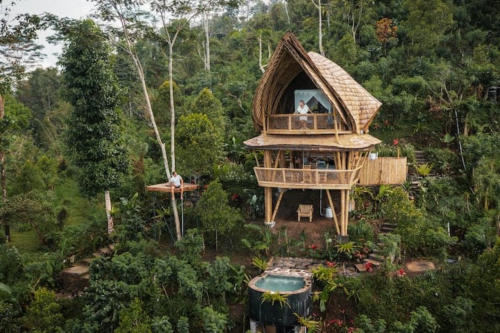 Treehouse stay in Bali